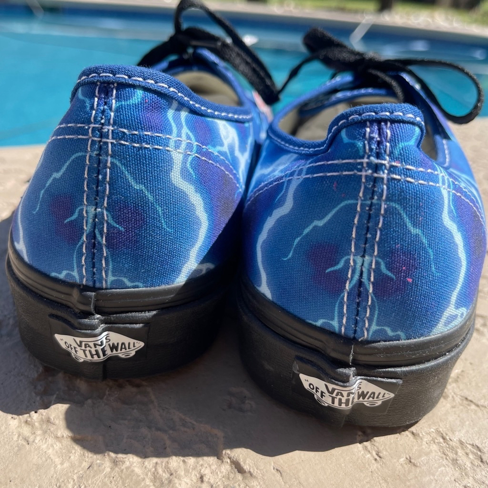 Vans Authentic Lightning Blue & Black Skate Shoes unisex new no box - Picture 4 of 9